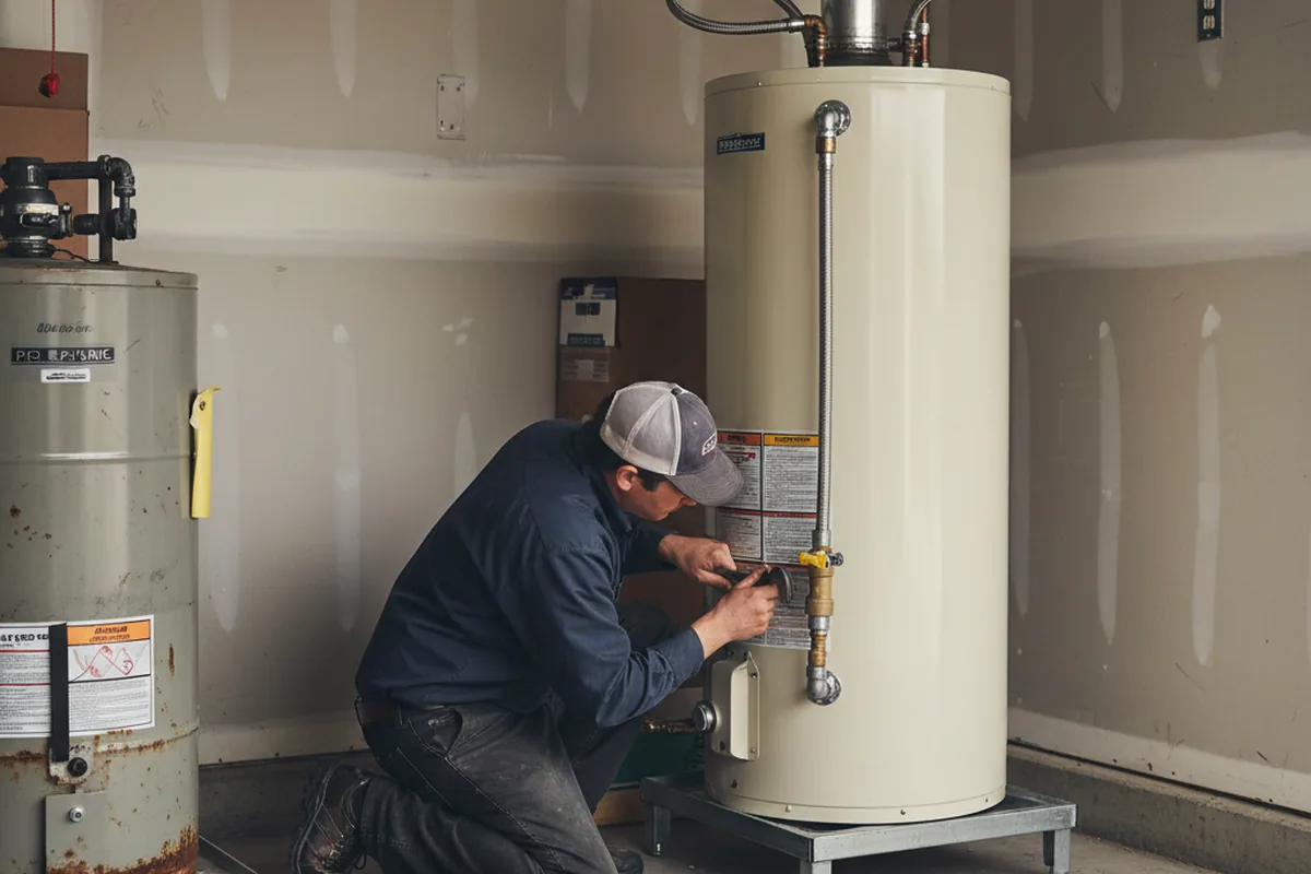 Water heater and shutoff valve replacement in Gilbert